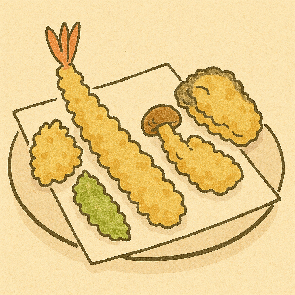 てんぷらをいただきました