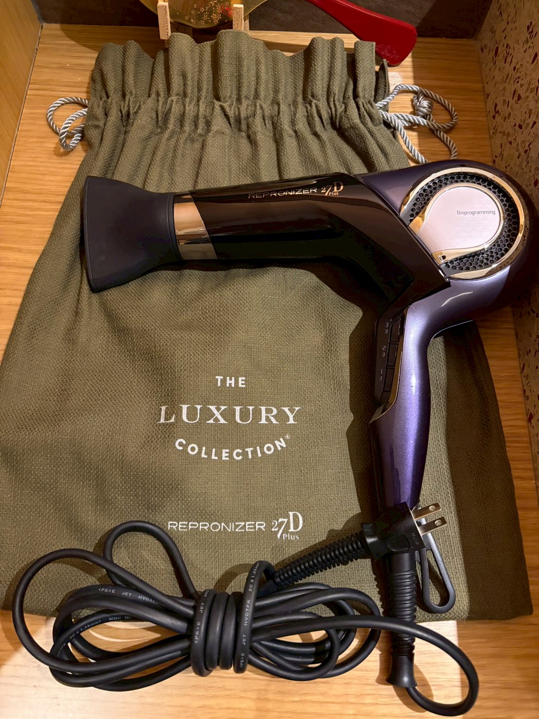 高級ドライヤーがお部屋に標準装備