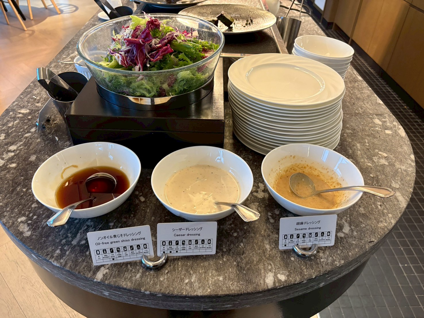 サラダ＆ドレッシング3種